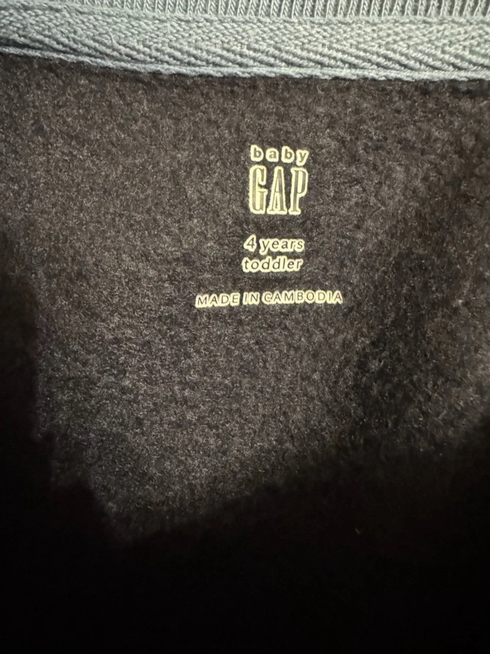 Baby GAP Blue Floral Toddler Sweater - Picture 3 of 4